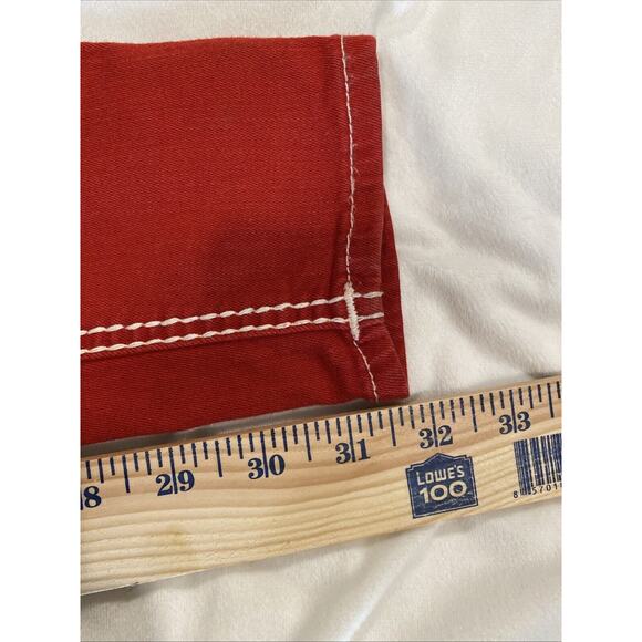 True Religion Jeans Red and White Stitch Vintage Red Size 29 RARE - Picture 16 of 16